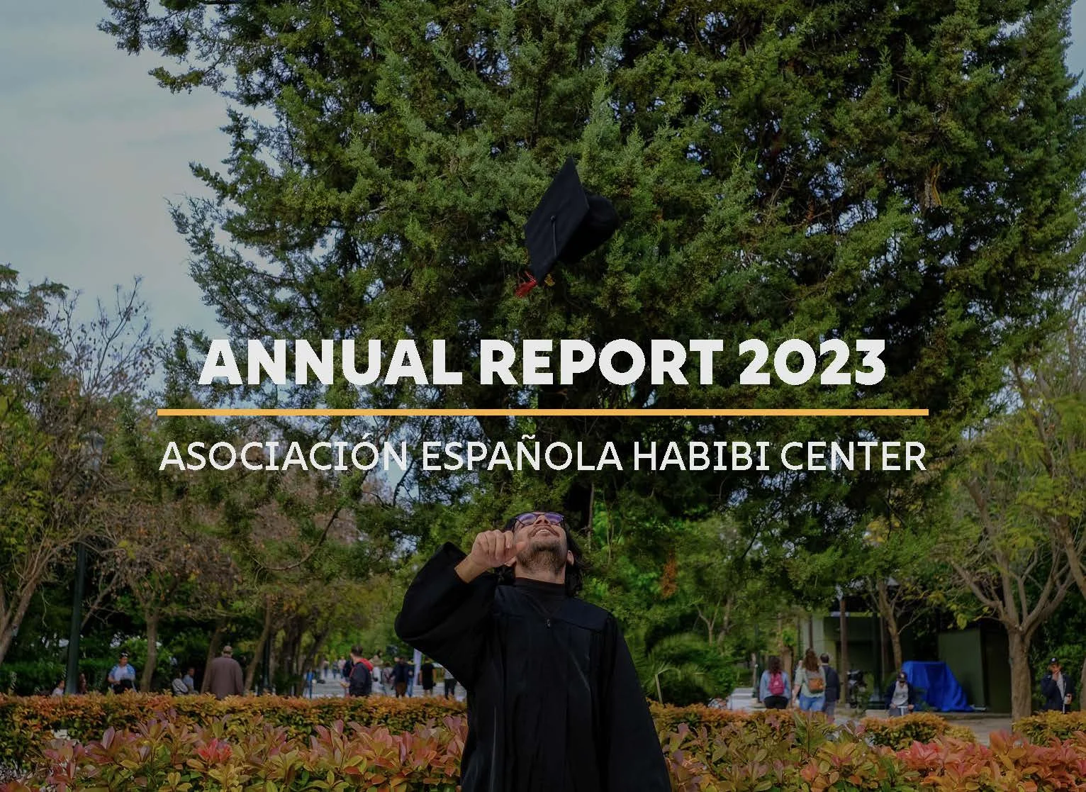 Student throwing up a hat upon graduation